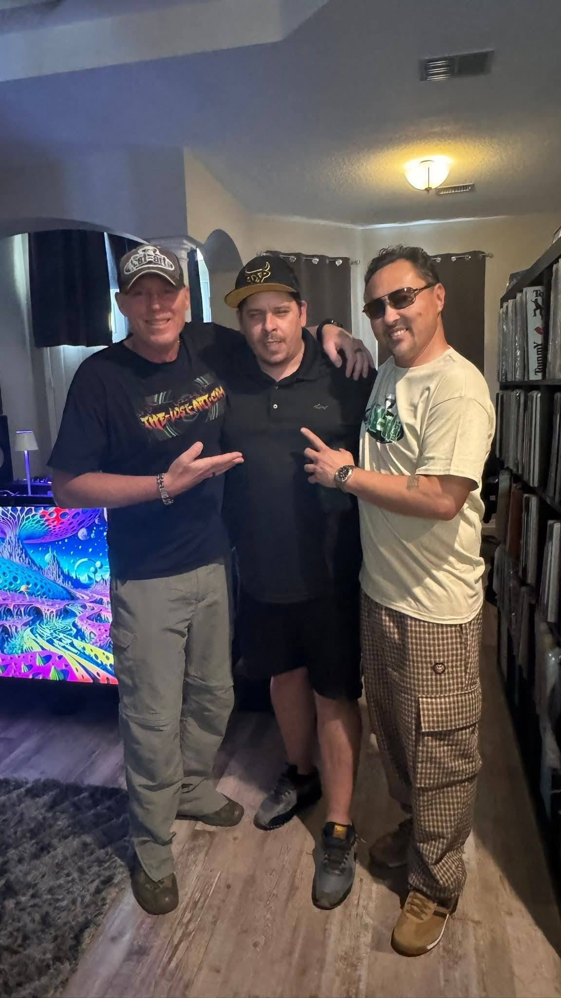 DJ Natural Nate® with Axelito Deejay and Rob Cokeless inside at the Florida show May 2026