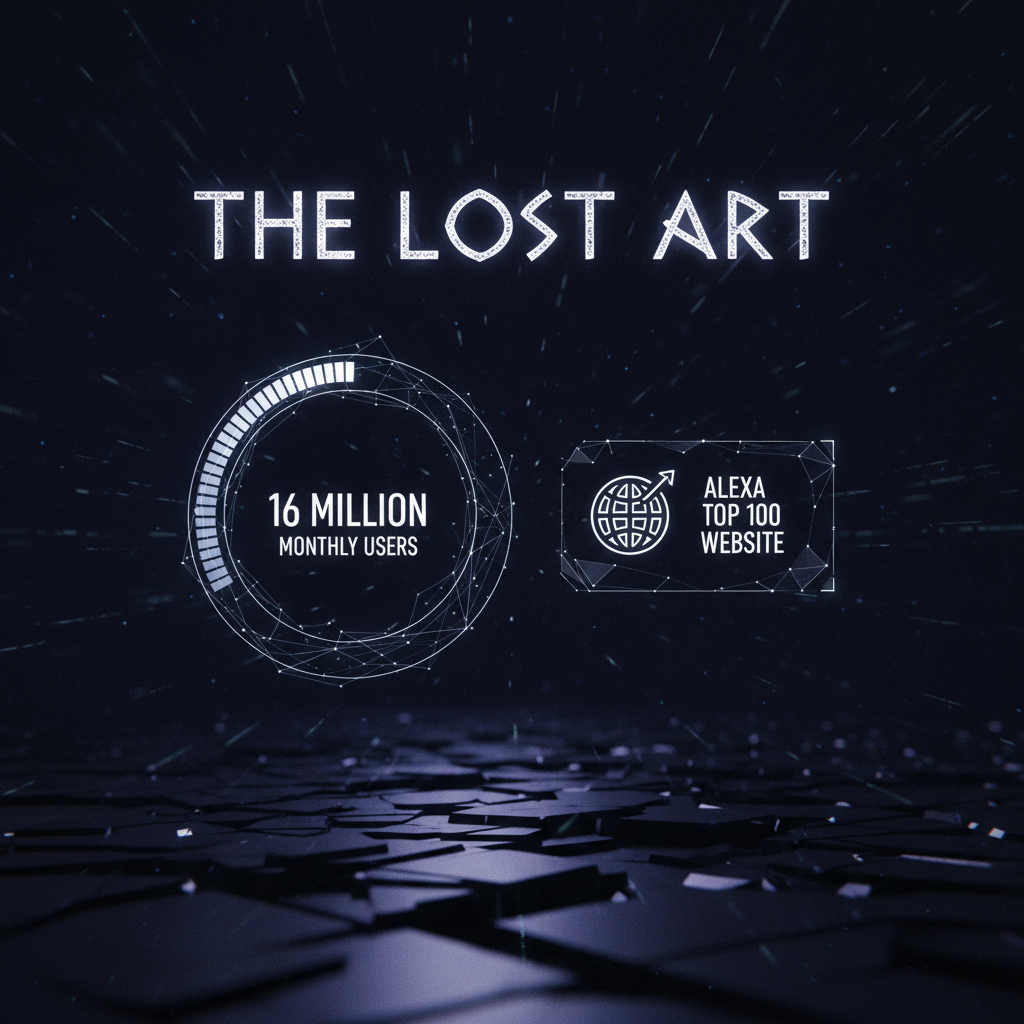 The-Lost-Art.com: World's First Custom, Commercial Free, Mandatory Live Video DJ Internet Radio Platform, 16 Million Monthly Users, Alexa Top 100