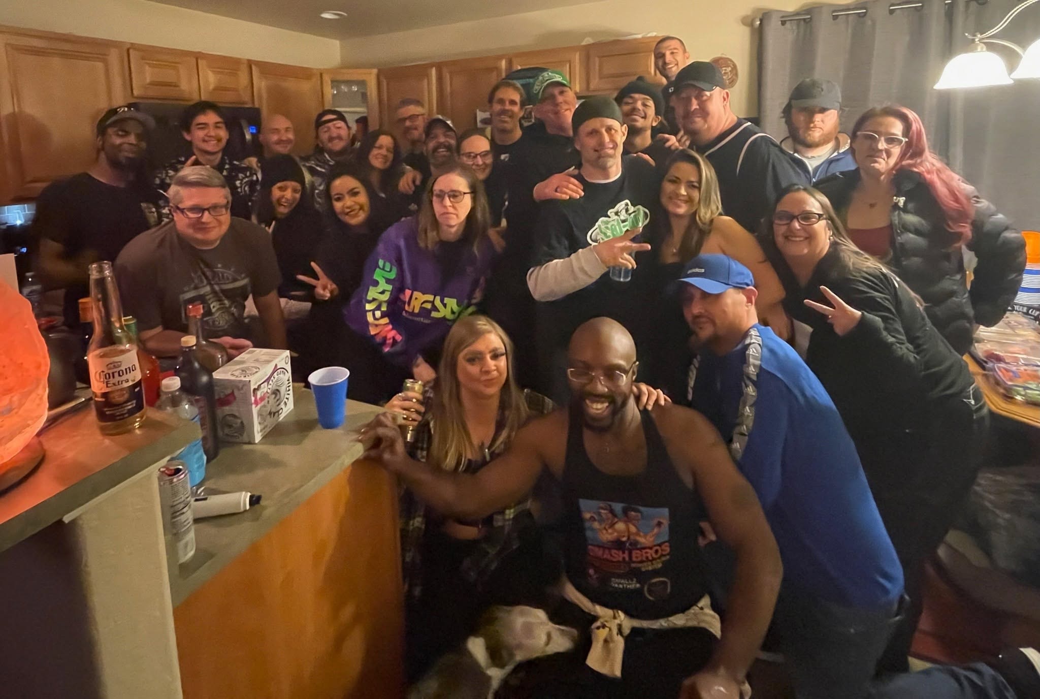 The crew at the Rave Cave