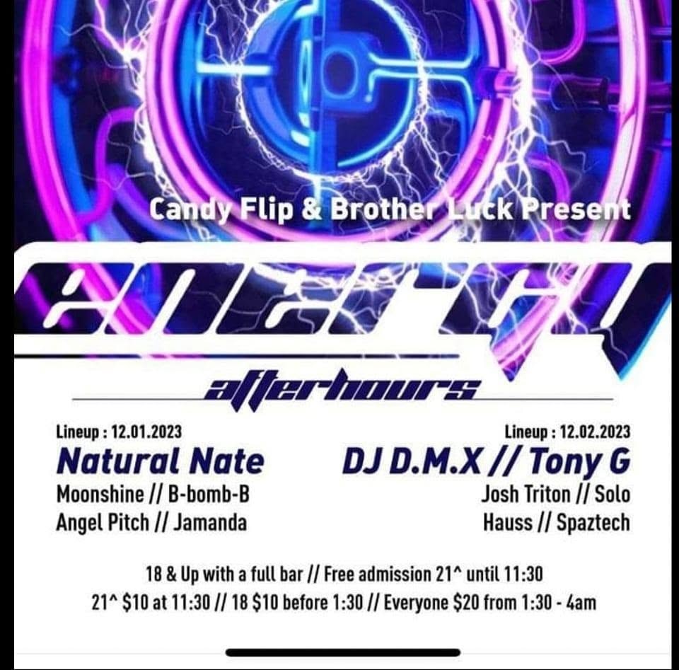 Adrift Afterhours flier