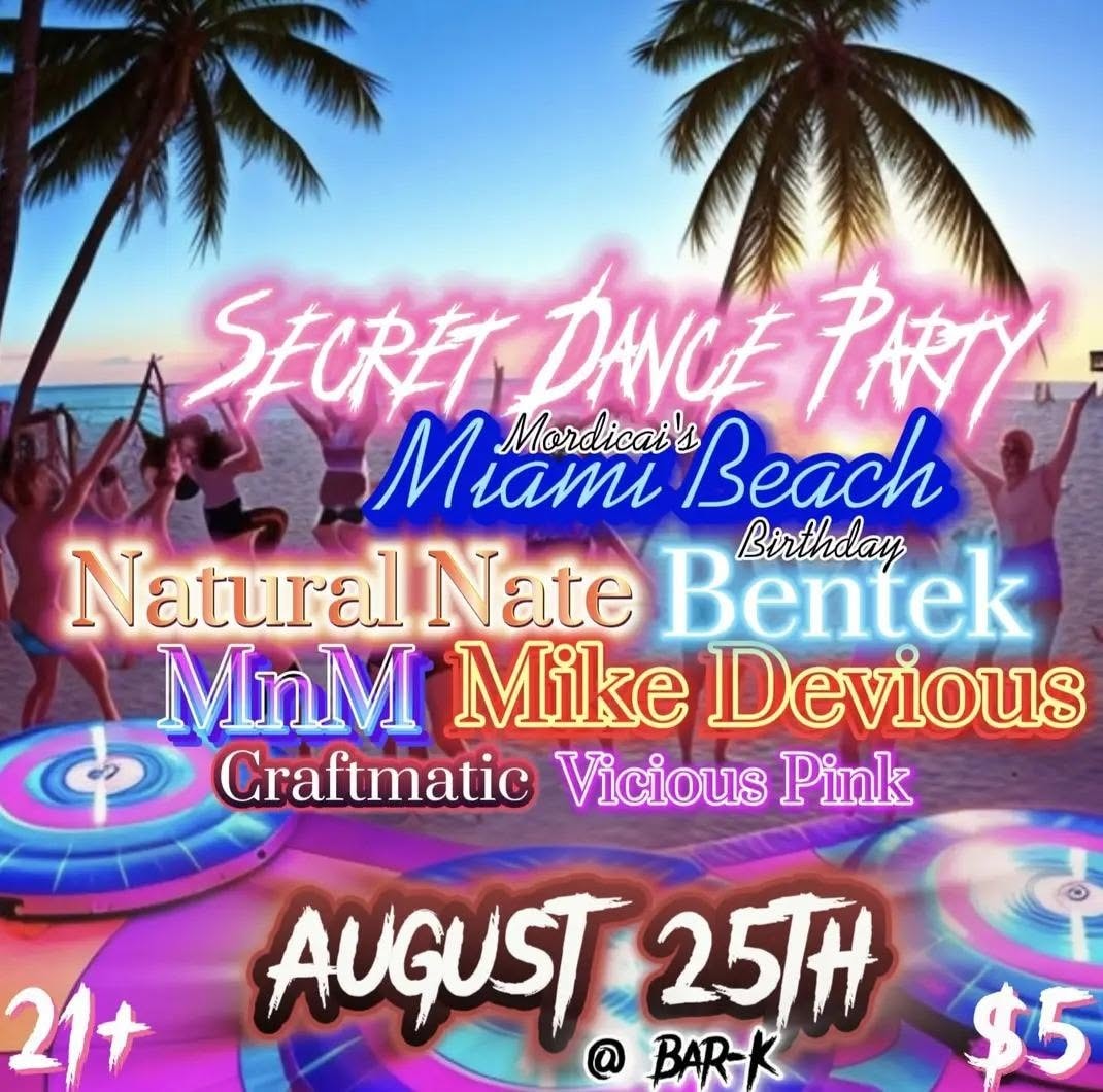 Original show flier, Colorado Underground Electronic Music Event: 2023